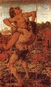 Antonio Pollaiuolo Hercules and Antaeus Time oil painting on canvas